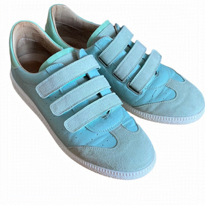 L’Intervalle Women Green and Blue Leather Sneaker Size 39